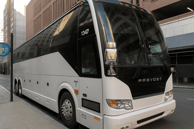 a Brockton Coach Bus Service coach bus