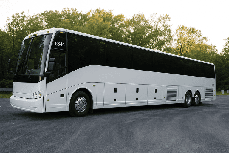 exterior of Brockton Coach Bus Service coach bus