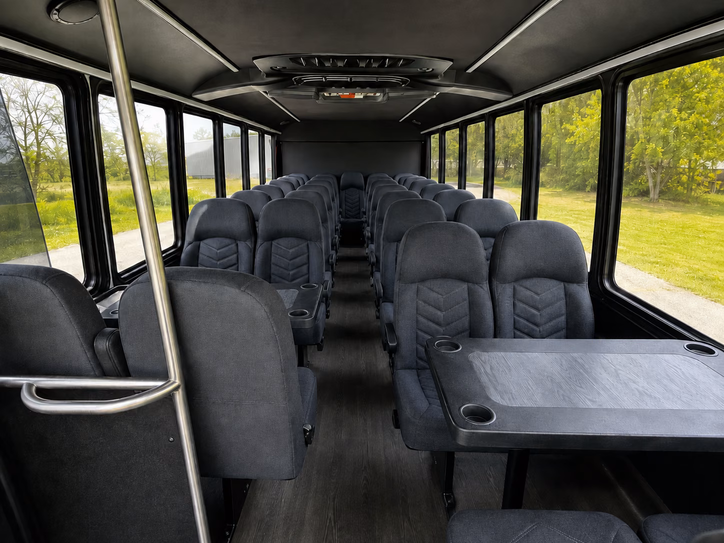 brockton 15 passenger minibus interior