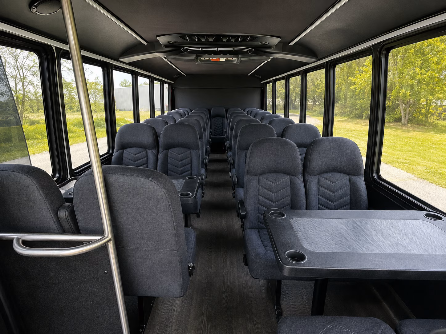 brockton 18 passenger minibus interior