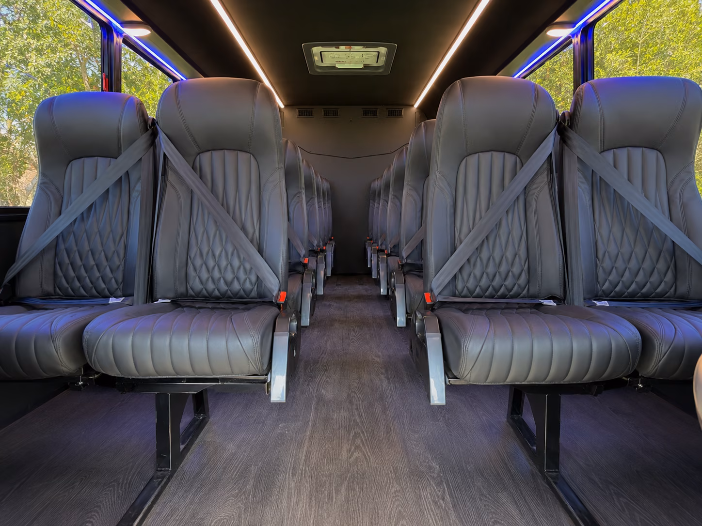 brockton 20 passenger minibus inside