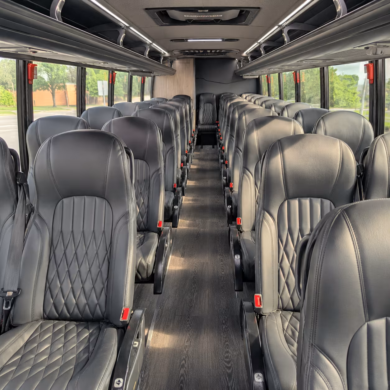 brockton 25 passenger minibus inside