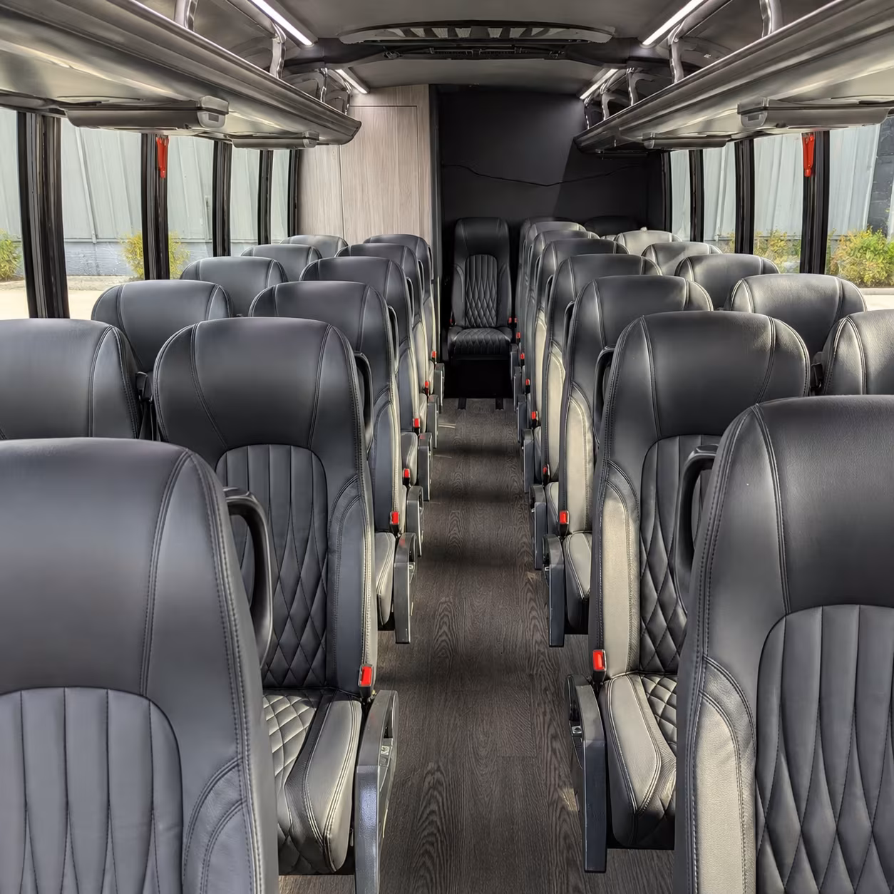 brockton 30 passenger minibus inside