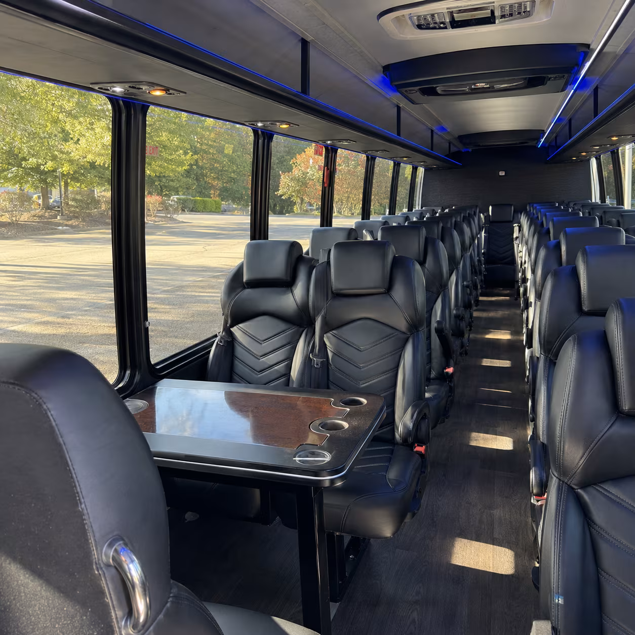 brockton 30 passenger minibus interior