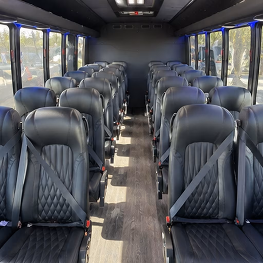 brockton 35 passenger minibus inside