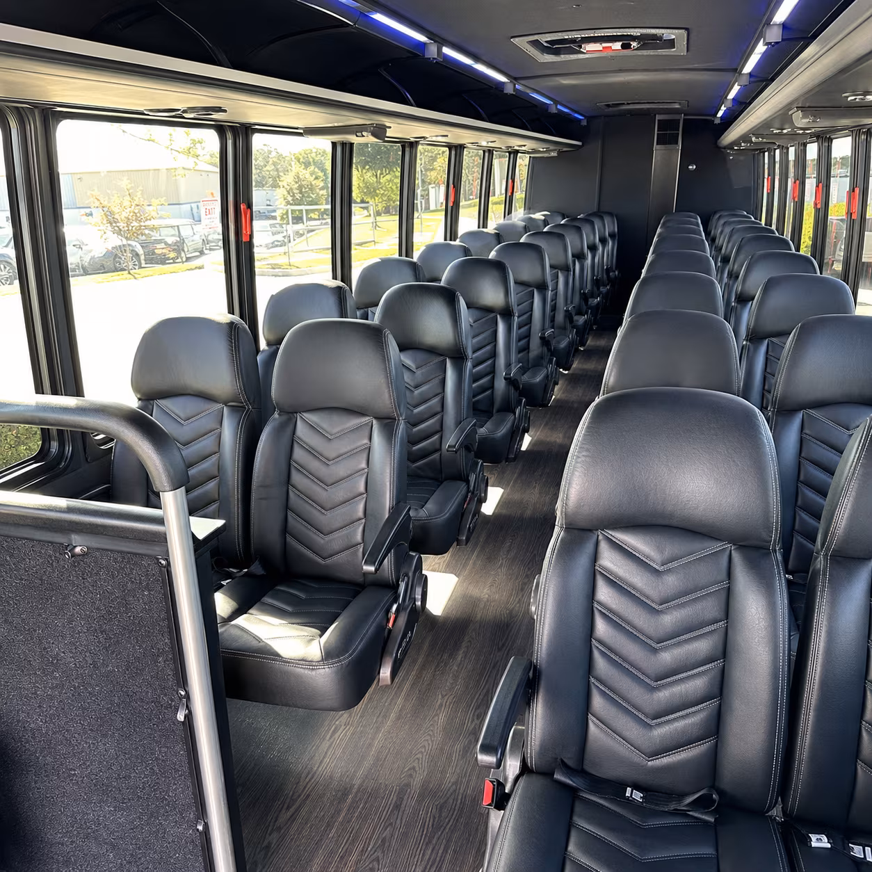brockton 35 passenger minibus interior