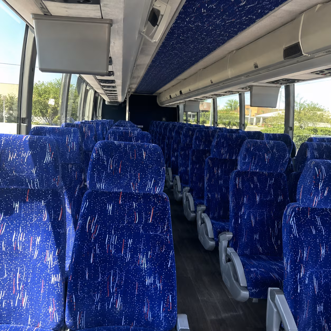 brockton 56 passenger charter bus interior