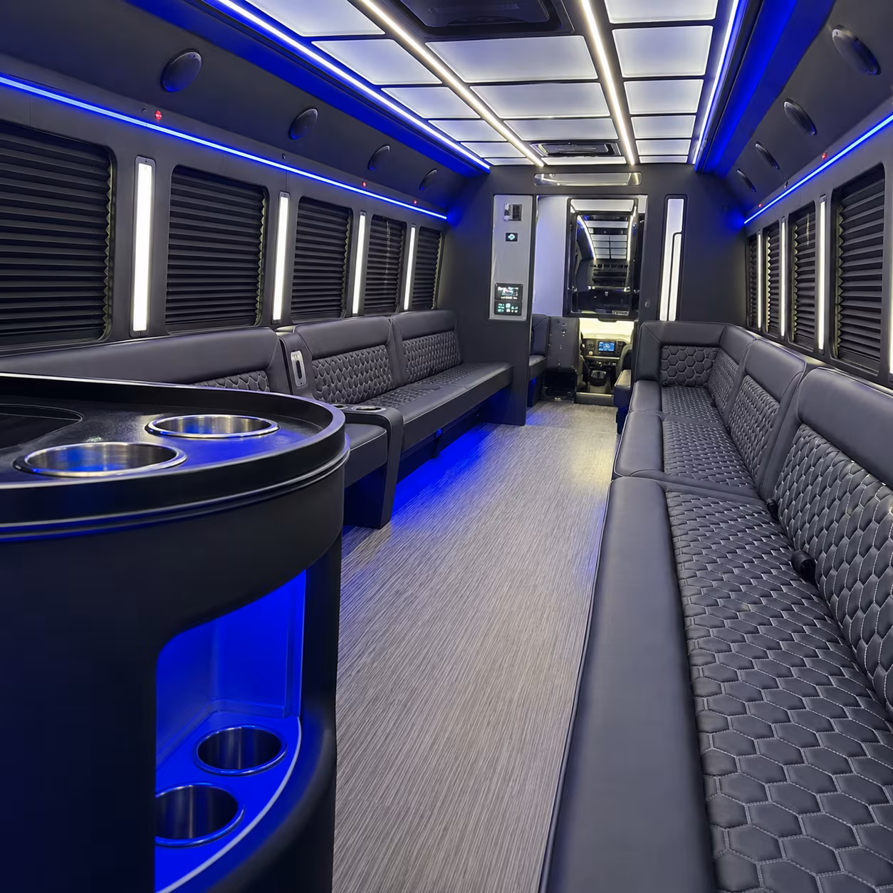 brockton party bus interior