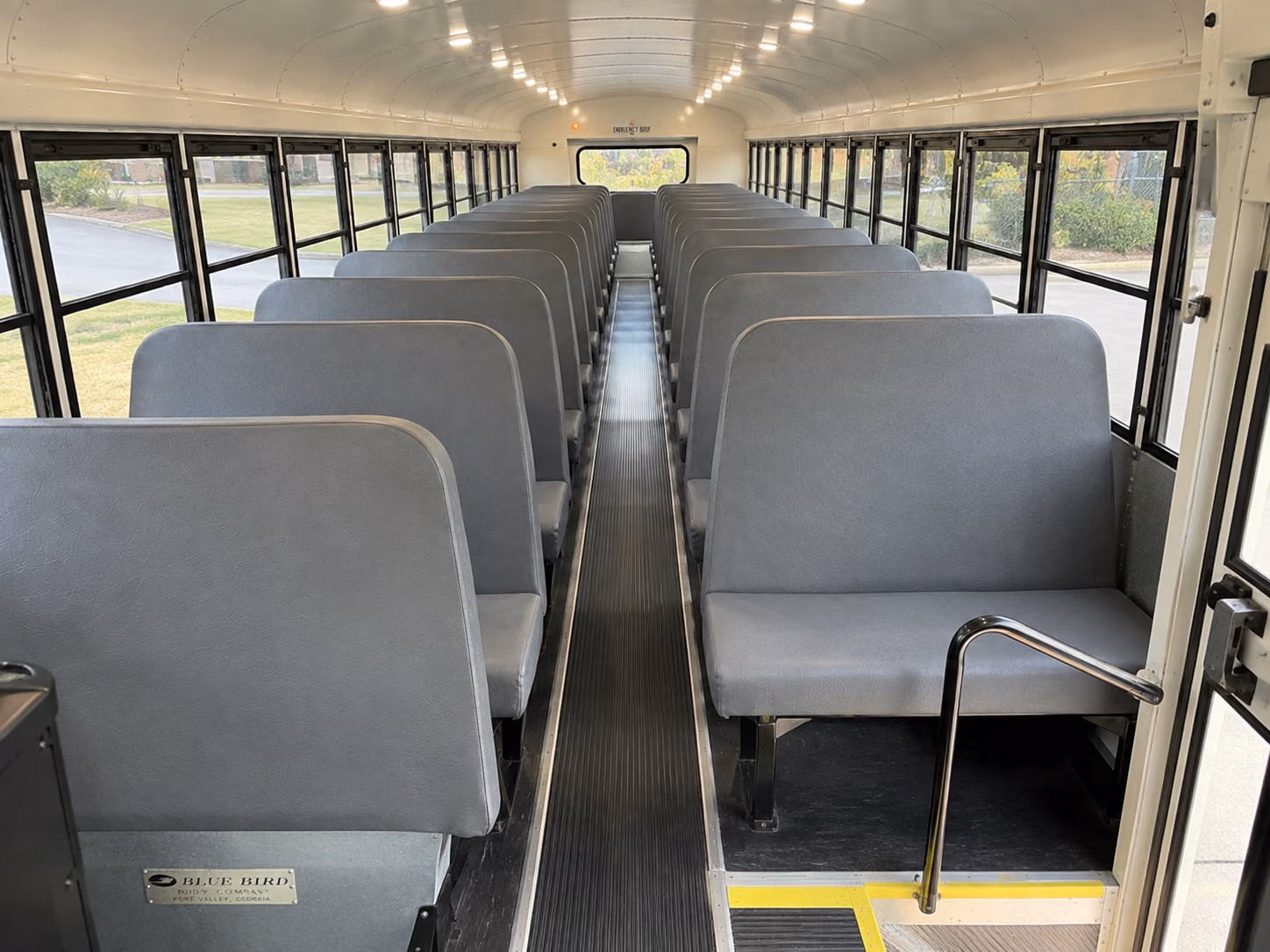 brockton school bus inside